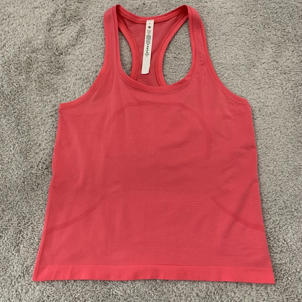 Lululemon swiftly tech race length NWOT size 6 Guava pink